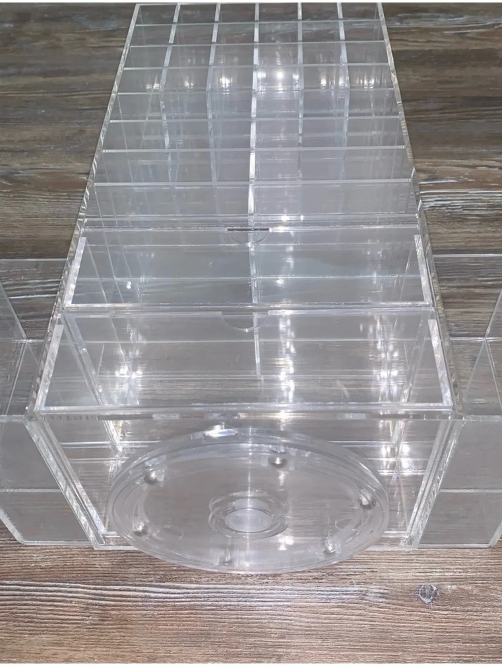Clear Acrylic Multi-Compartment Organizer for Home Storage
